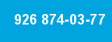 926 874-03-77 926 874-03-77